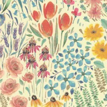 Wildflowers Floral Print Paper ~ Kartos Italy